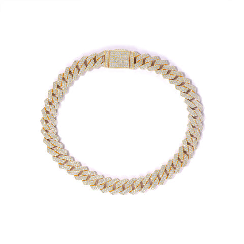 10mm Iced Out Miami Cuban Bracelet