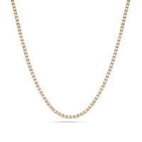 diamond tennis necklace 5 point