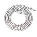 Micro 2.5 Pointer 5.19Ct 14K White Gold Tennis Chain Necklace