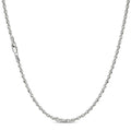Diamond Cut Rope Chain (.925 Sterling Silver)