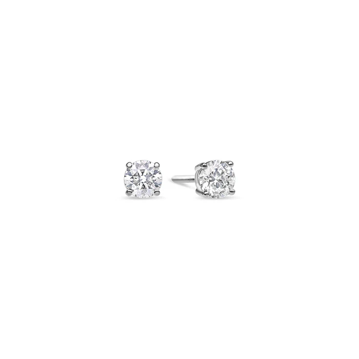 Diamond Stud Earrings (0.50 Carat Total, Round)