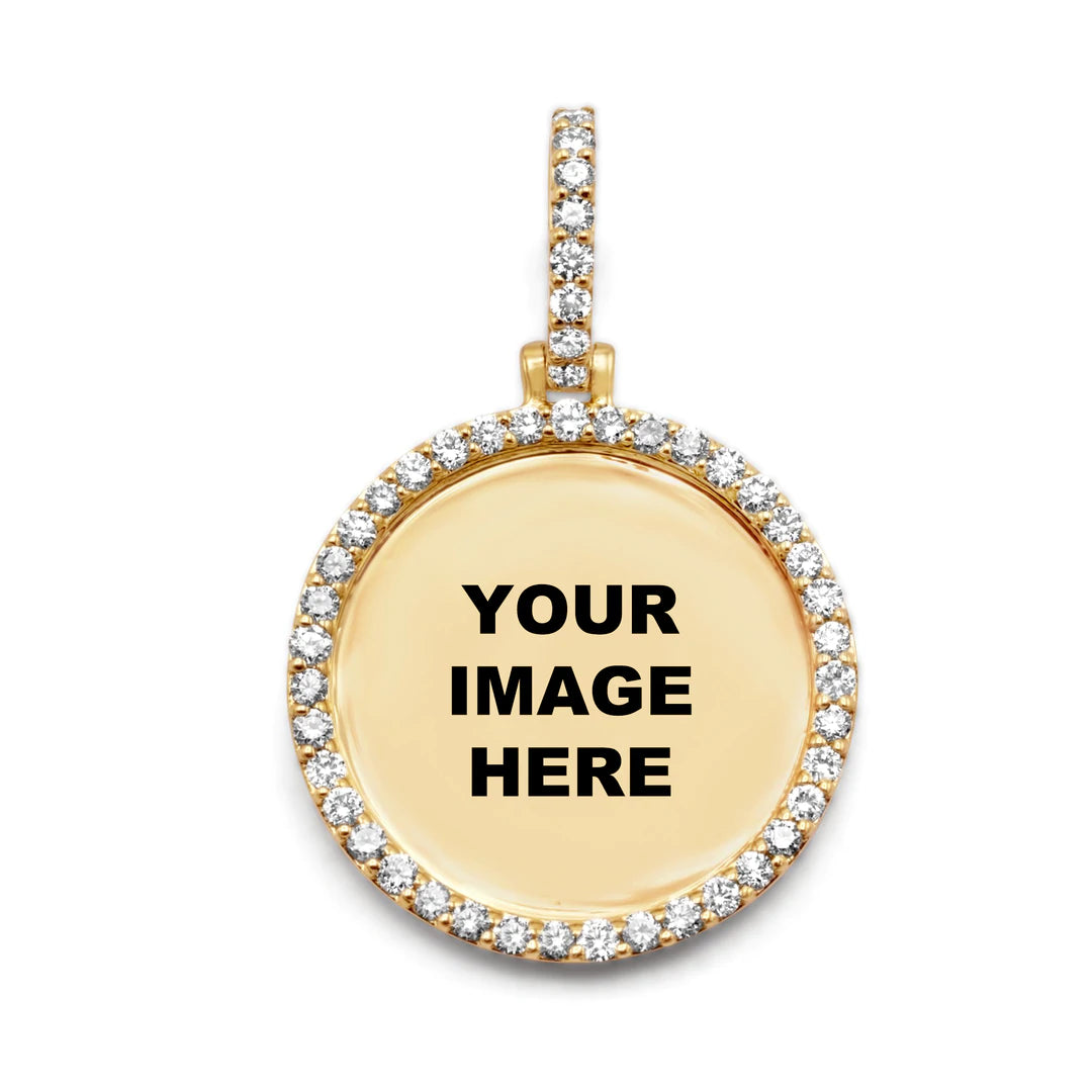 Gold and Diamond Picture Pendant 1.00ctw